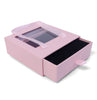caja de joyería con asa y ventana