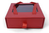 caja de joyería con asa y ventana